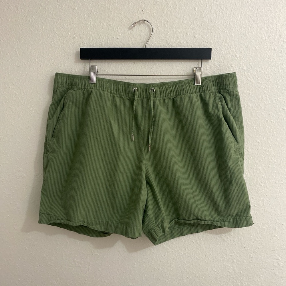 Free Assembly Green Drawstring Shorts